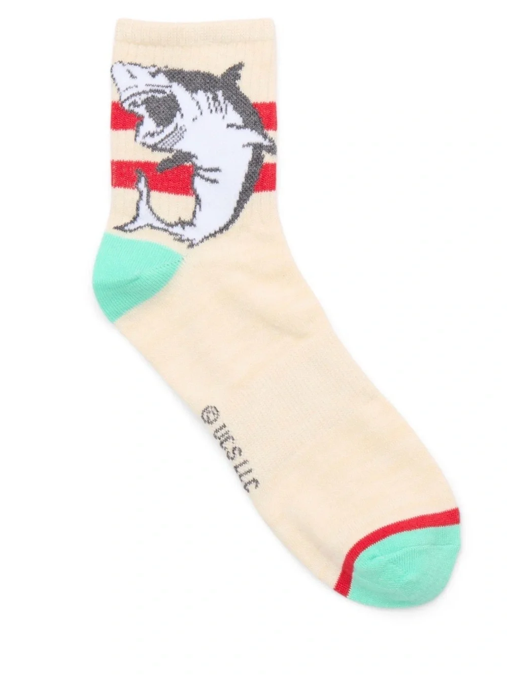 Jaws Men's Quarter Crew Ankle Socks, 6-Pack, Shoe Sizes 8-12